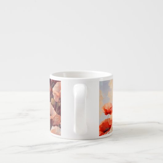 Mokken & Cups - Papavers groeien in een veld (Achterkant)