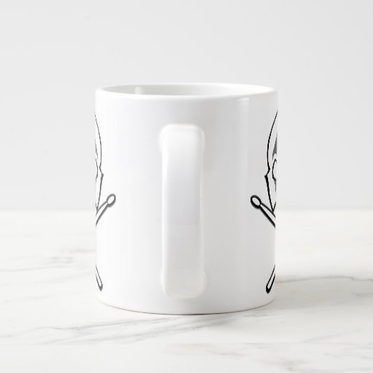 Mokken en bekers met zware metalen trommels (Achterkant)