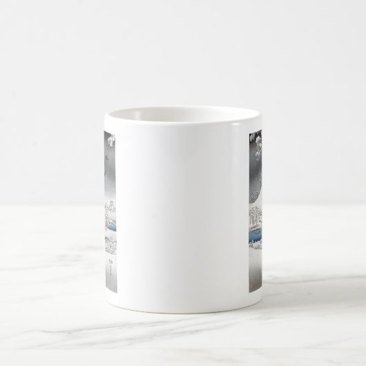 Mokken en bekers voor sneeuwlandschap (Center)