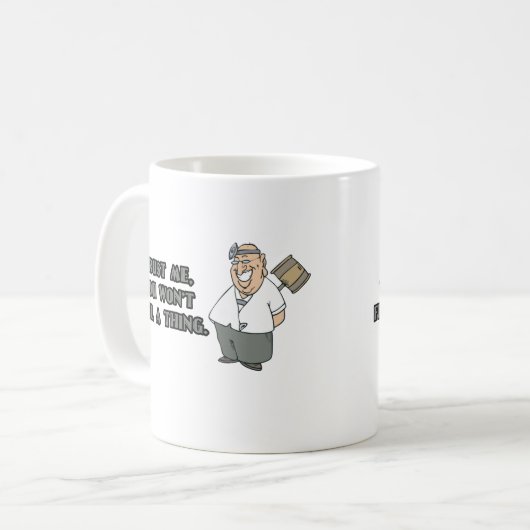 Mokken en geschenken voor chirurg (Voorkant links)