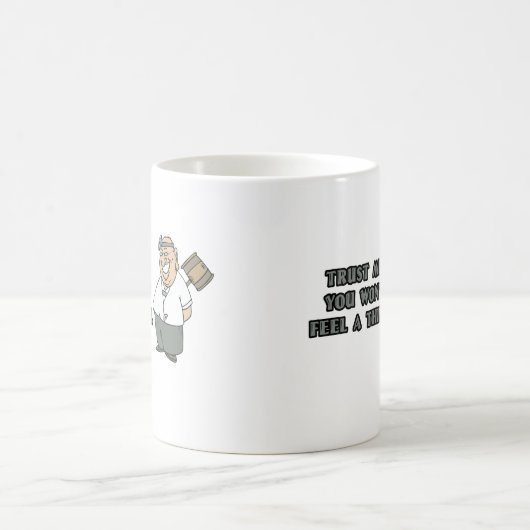 Mokken en geschenken voor chirurg (Center)