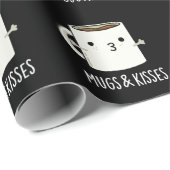 Mokken en Kisses Funny Mug Pun Dark BG Cadeaupapier (Rol Hoek)