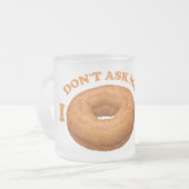 Mokken Humor donut - kies stijl, kleur (Voorkant links)