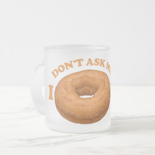 Mokken Humor donut - kies stijl, kleur (Voorkant links)