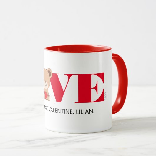 mokken "LOVE" Beer Valentijnsdag (Voorkant rechts)