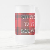 Mokken Man van glas Rood (Voorkant rechts)