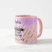 Mokken met motivatiequotes voor meisjes in roze vo (Voorkant rechts)