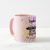 Mokken met motivatiequotes voor meisjes in roze vo (Voorkant links)