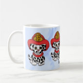 Mokken met puppy brandweerman (Links)