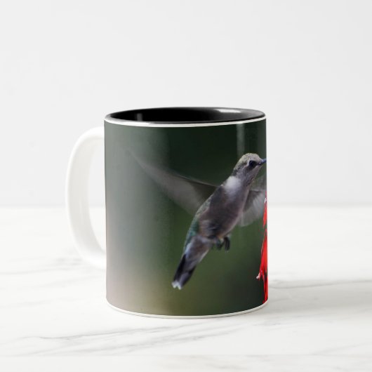 Mokken met vogel (Voorkant links)