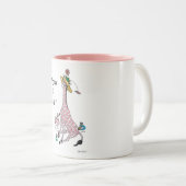 Mokken, Roze Giraffe Twee-Tone Koffie Mok (Voorkant rechts)
