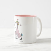 Mokken, roze Giraffe Tweekleurige Koffiemok (Voorkant rechts)