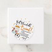 Mokken Stars Halloween Hot Chocolate Bomb Bedankjes Labels (In situ)