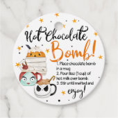 Mokken Stars Halloween Hot Chocolate Bomb Bedankjes Labels (Voorkant)
