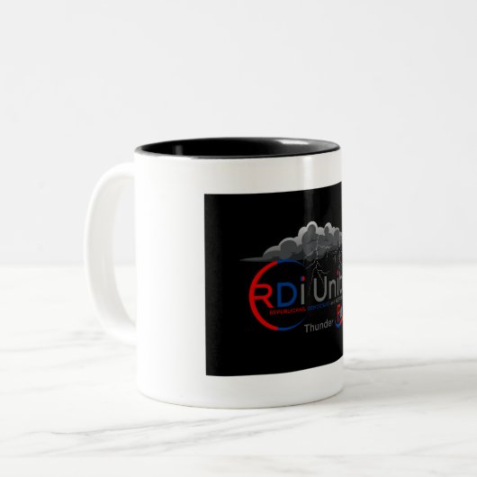 Mokken, Thunder Tweekleurige Koffiemok (Voorkant links)