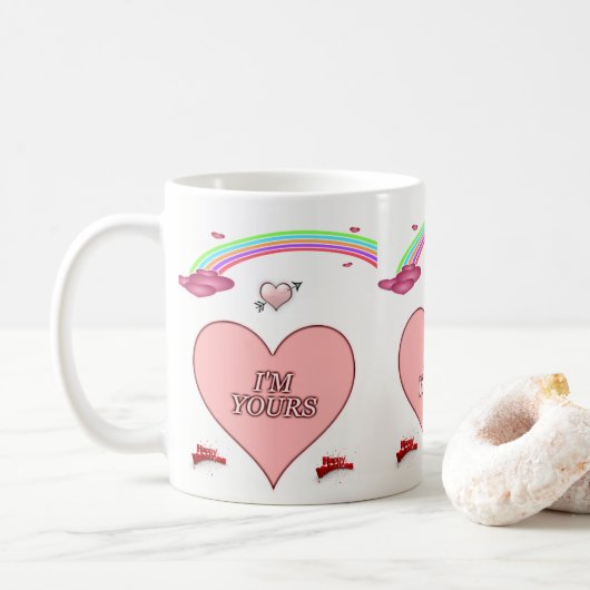 Mokken Valentijnsdag Mok (Met donut)