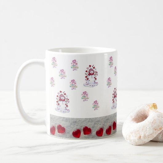 Mokken Valentijnsdag Mok (Met donut)