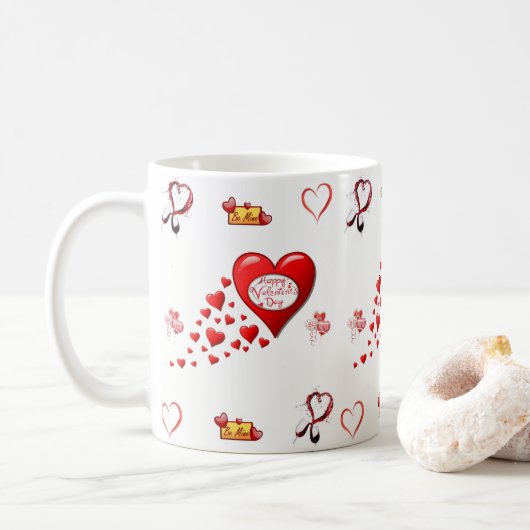 Mokken Valentijnsdag Mok (Met donut)