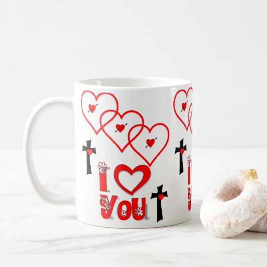 Mokken Valentijnsdag Mok (Met donut)