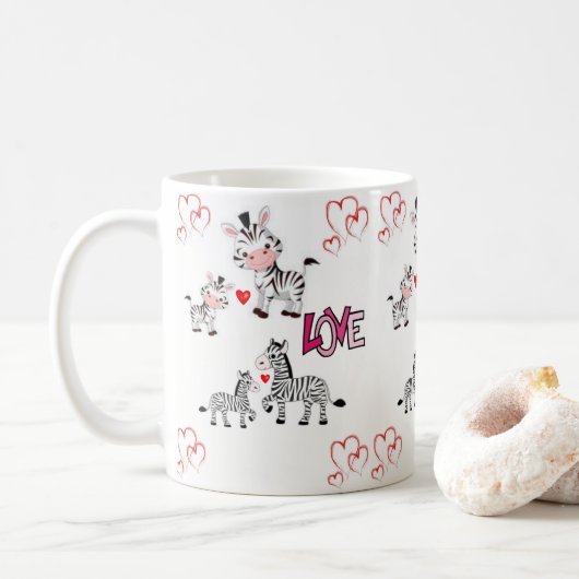 Mokken Valentijnsdag Mok (Met donut)