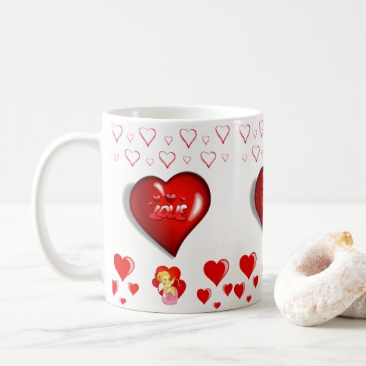 Mokken Valentijnsdag Mok (Met donut)