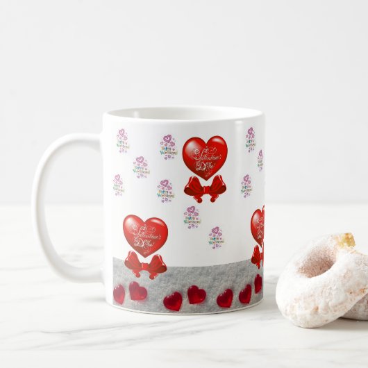 Mokken Valentijnsdag Mok (Met donut)