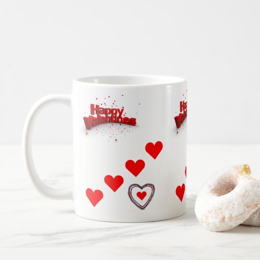 Mokken Valentijnsdag Mok (Met donut)