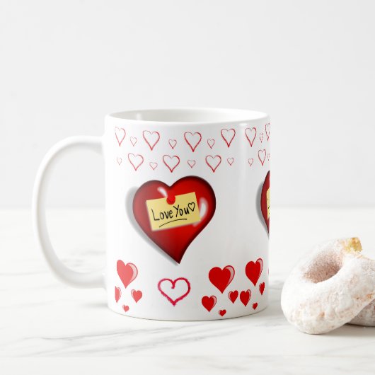 Mokken Valentijnsdag Mok (Met donut)