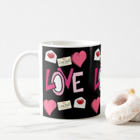 Mokken Valentijnsdag Mok (Met donut)
