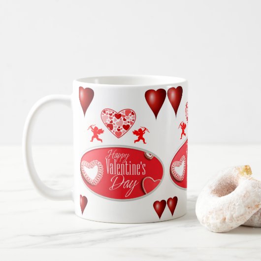 Mokken Valentijnsdag Mok (Met donut)