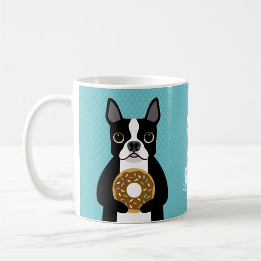 Mokken van Boston Terrier (Links)