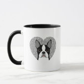Mokken van Boston Terrier (Links)