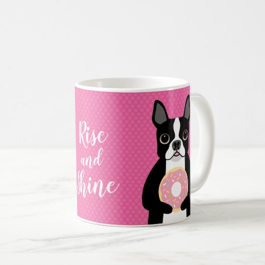 Mokken van Boston Terrier (Voorkant rechts)