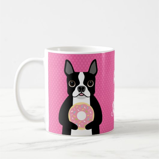Mokken van Boston Terrier (Links)