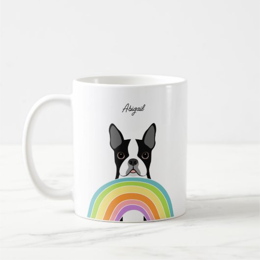 Mokken van Boston Terrier (Links)