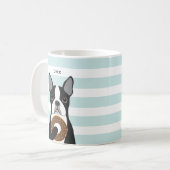 Mokken van Boston Terrier (Voorkant links)