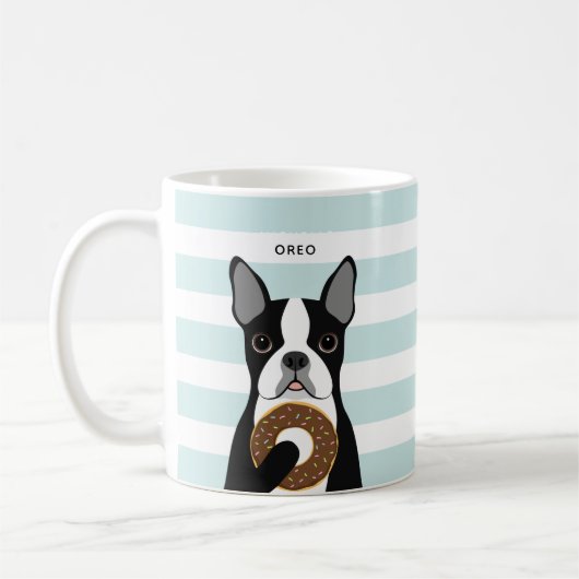 Mokken van Boston Terrier (Links)