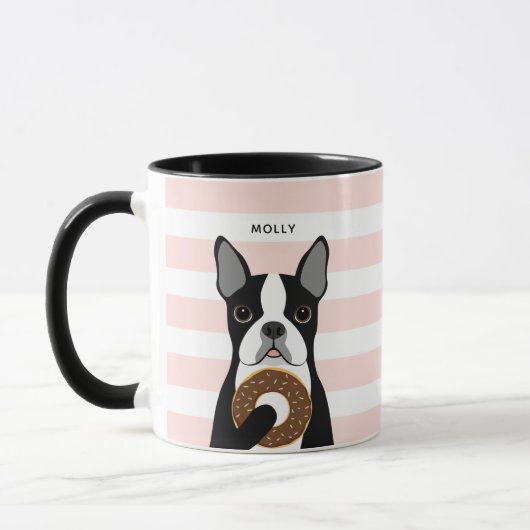 Mokken van Boston Terrier (Links)