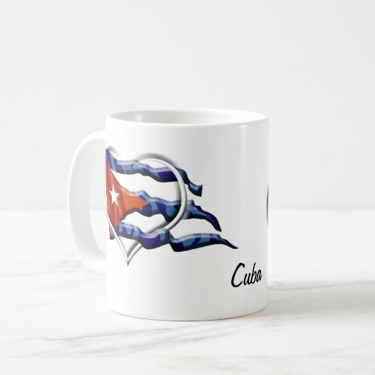 Mokken van Cubaanse vlag (Voorkant links)