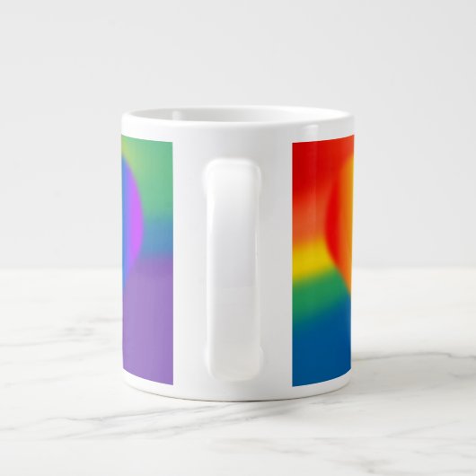 Mokken van de Gay Pride Coffee Cup Rainbow Love Cu (Achterkant)