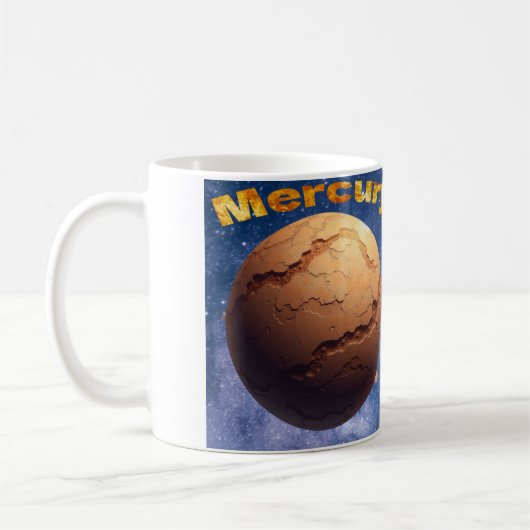 Mokken van de planeten in het zonnestelsel (Links)