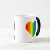 Mokken van de vrouwelijke Gay Pride Cups Rainbow L (Voorkant rechts)
