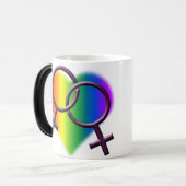 Mokken van de vrouwelijke Gay Pride Cups Rainbow L (Voorkant links)