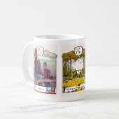 Mokken van het Russische alfabet Afbeelding Comple (Voorkant links)