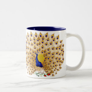 Mokken van peracock en Rozen