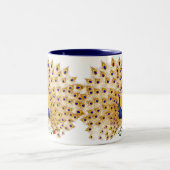 Mokken van peracock en Rozen (Center)