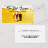 Mokken van schuimbier | brouwen visitekaartje (Voorkant / Achterkant)