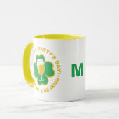 Mokken van speciale monogram voor St. Patrick's Da (Voorkant links)