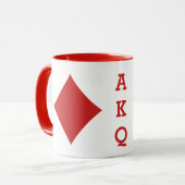 Mokken voor aangepast kaartafspeelmonogram - diama (Voorkant links)