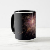 Mokken voor aangepaste Fireworks-monogram (Voorkant links)